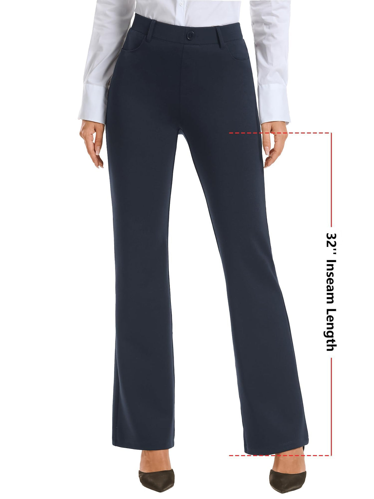 STRETCH BOOTCUT TROUSERS The Nichole Collection