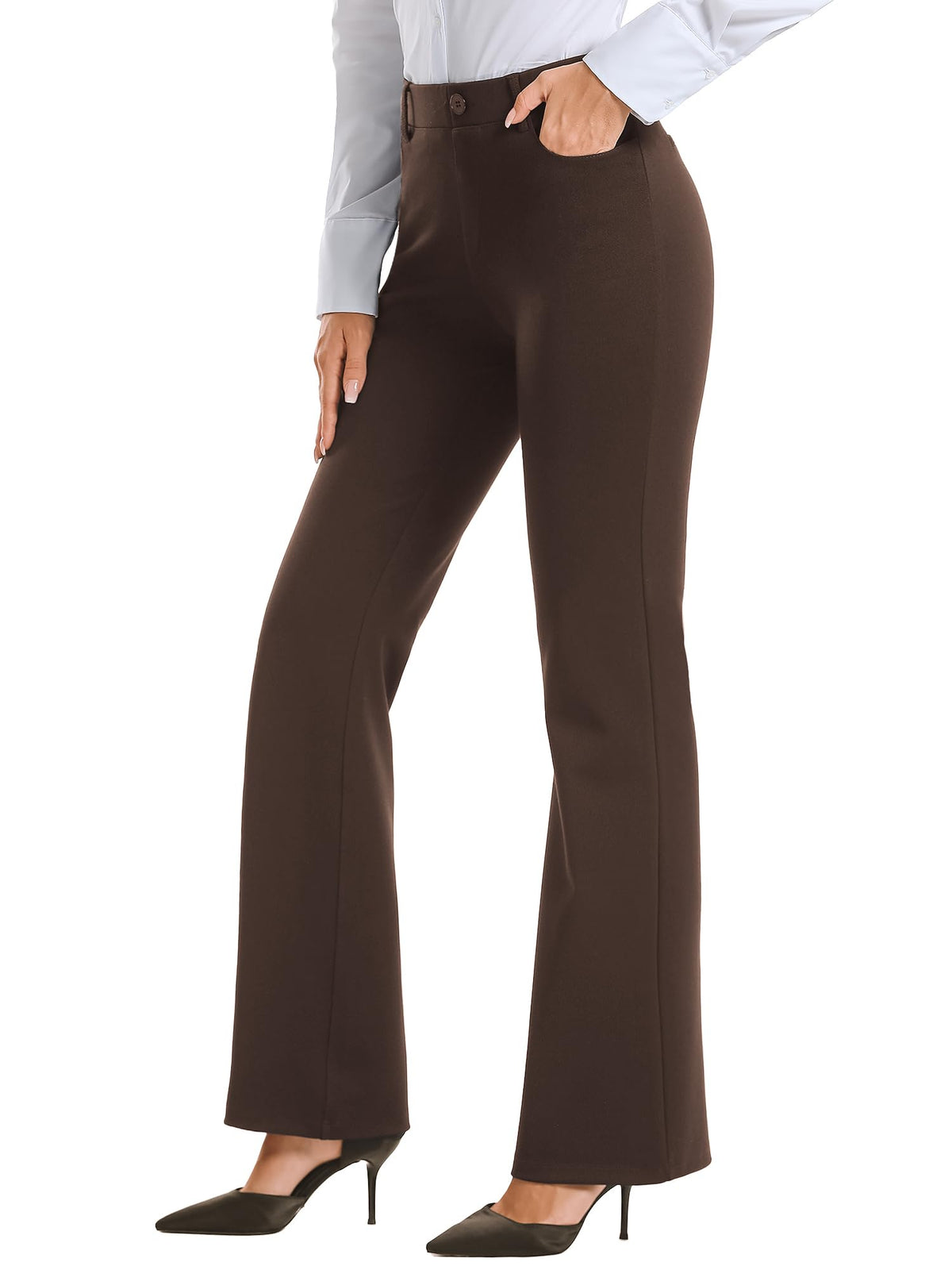 STRETCH BOOTCUT TROUSERS The Nichole Collection