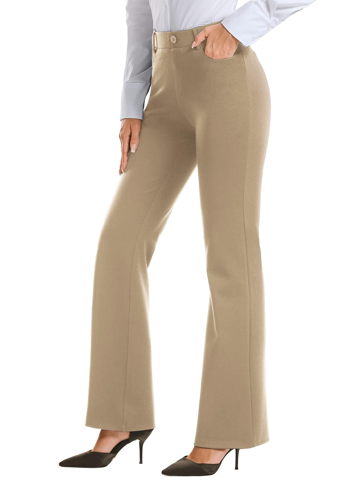 STRETCH BOOTCUT TROUSERS The Nichole Collection