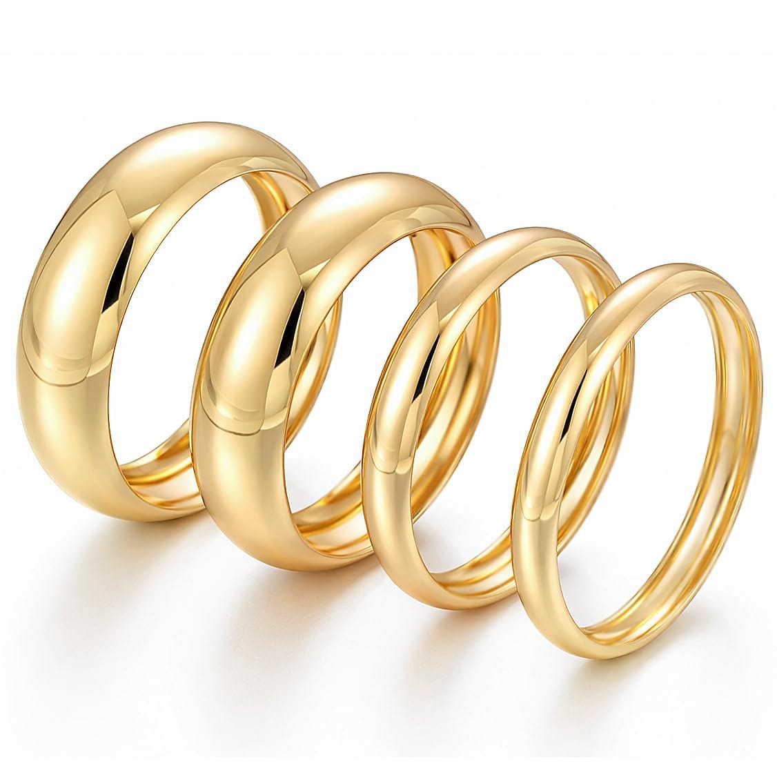 Gold Stackable Bangle Set