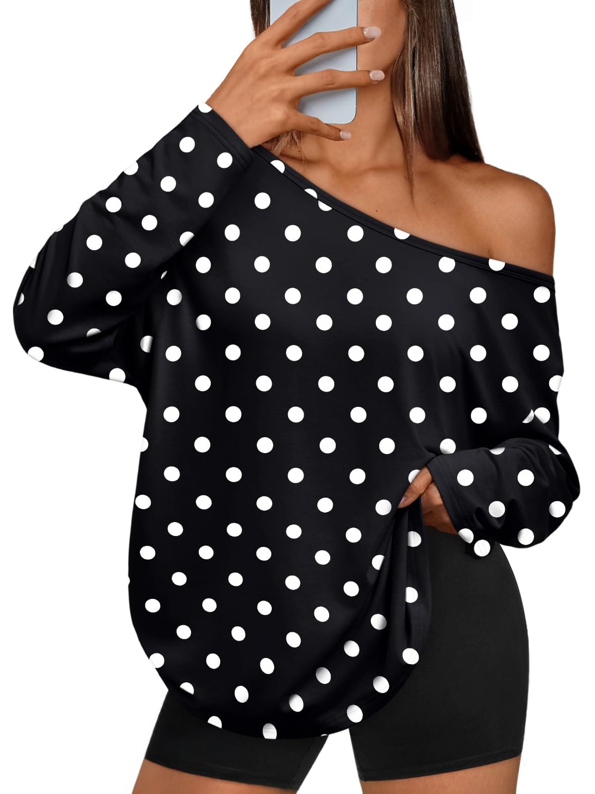 Off Shoulder Oversized Top