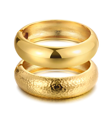 Gold Stackable Bangle Set