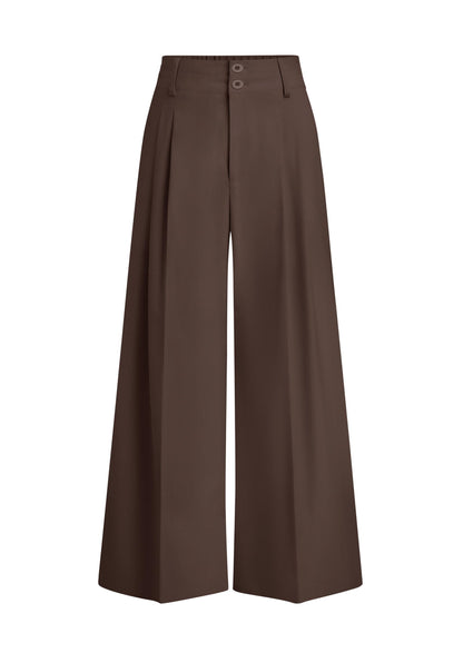 High Waisted Wide Leg Dress Pants with Pockets