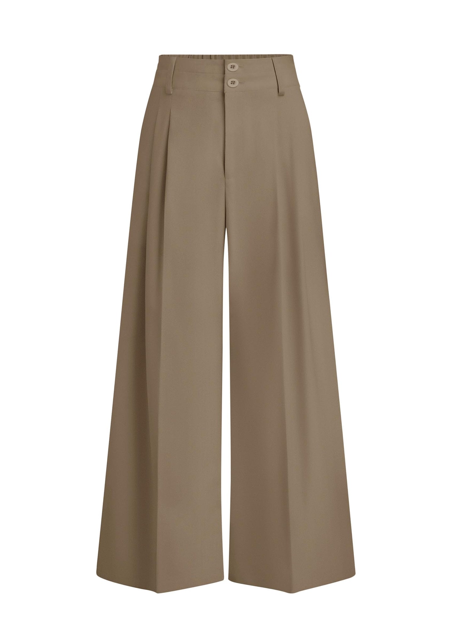 High Waisted Wide Leg Dress Pants with Pockets