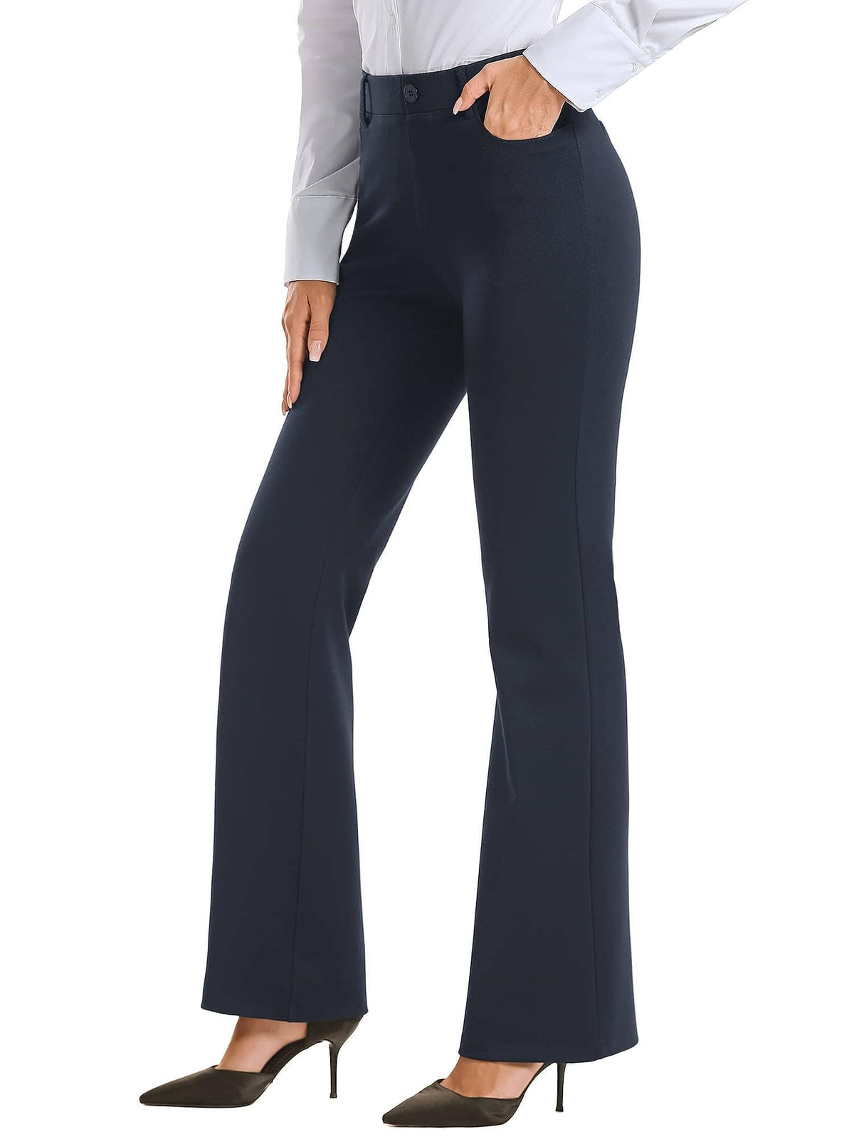 STRETCH BOOTCUT TROUSERS The Nichole Collection