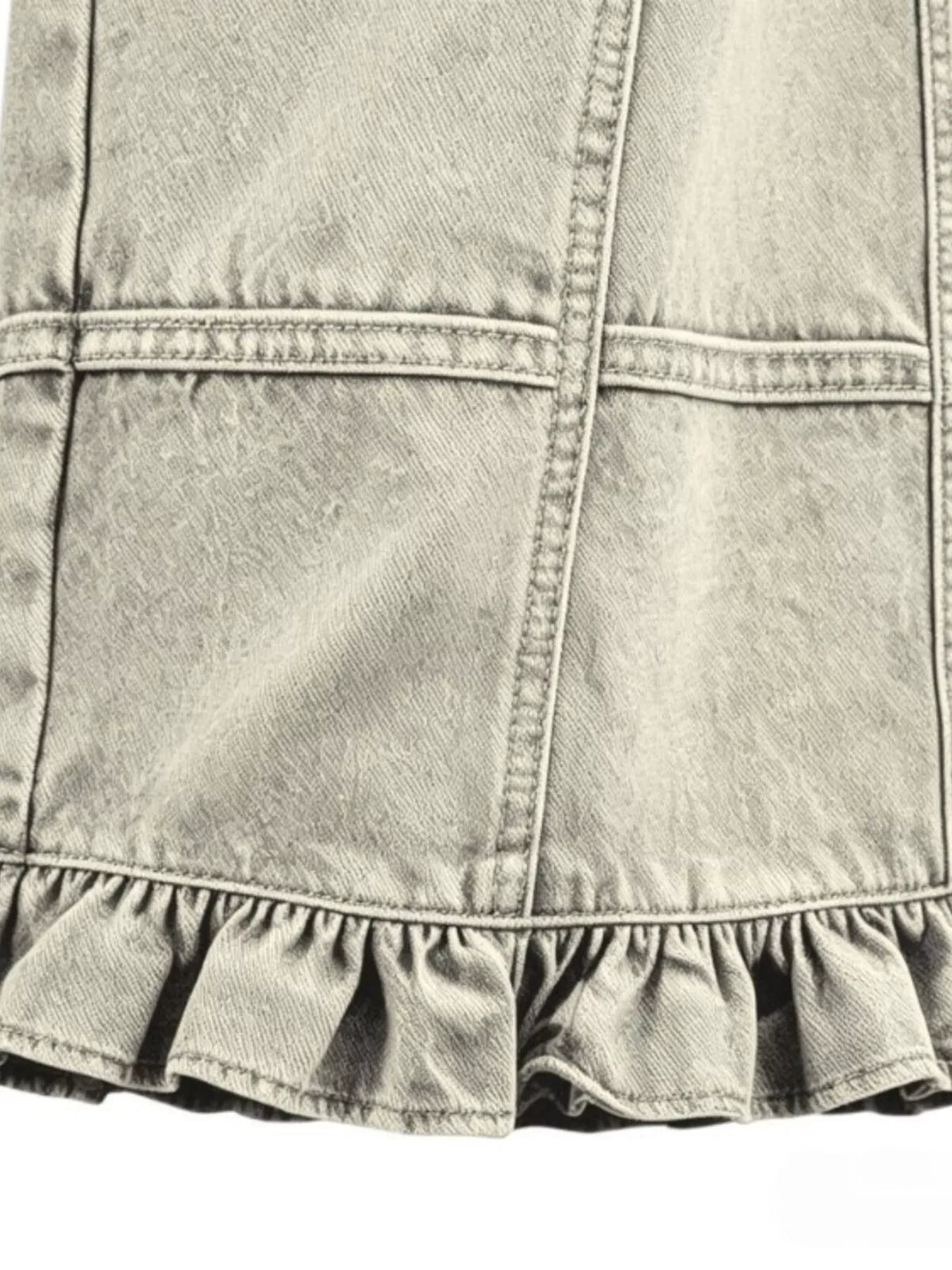 RUFFLE-HEM WIDE-LEG JEANS The Nichole Collection - Official Site