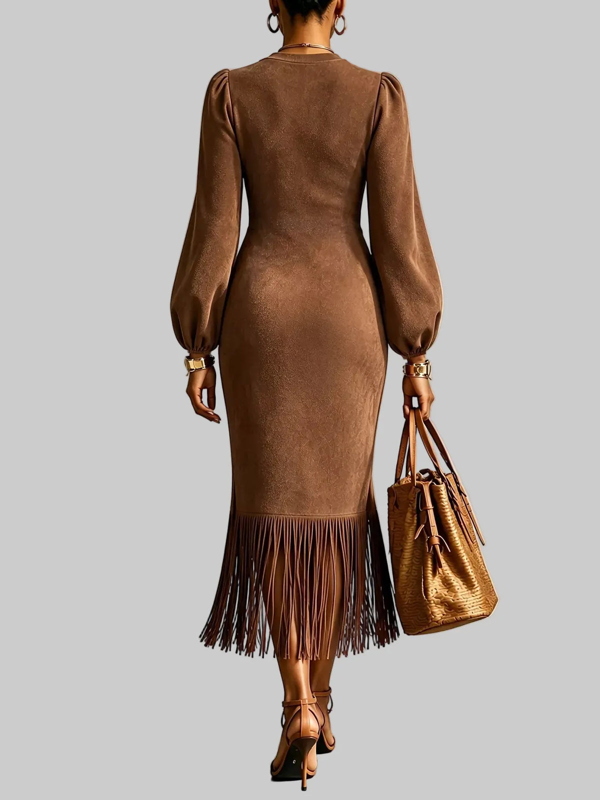 FRINGE HEM MIDI DRESS The Nichole Collection - Official Site