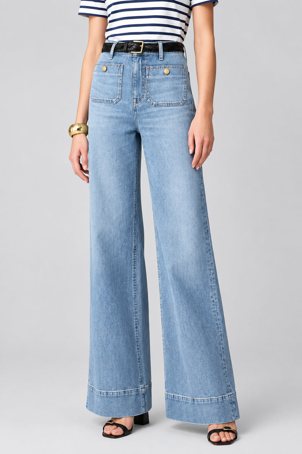 High-Waisted Pocketed Jeans The Nichole Collection - Official Site