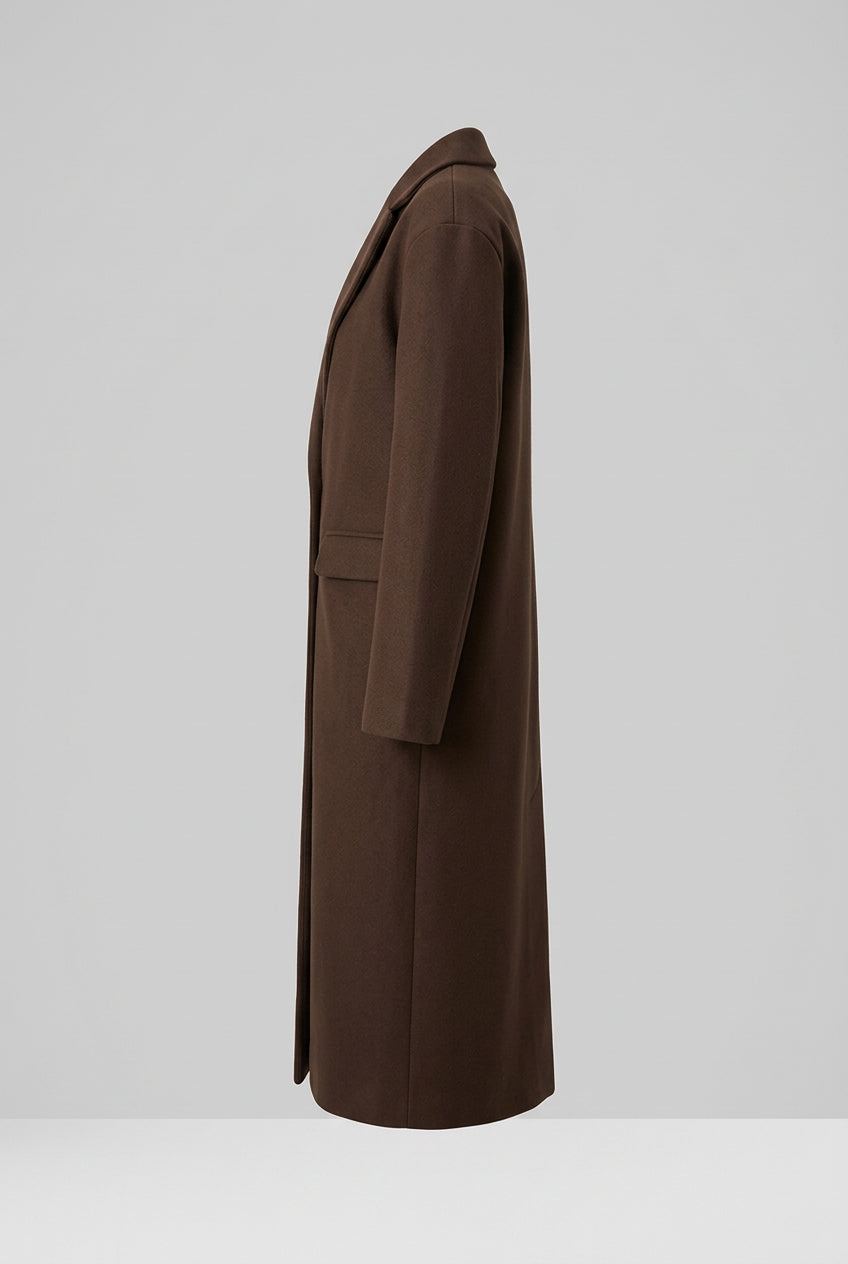 Double-Breasted Longline Coat The Nichole Collection