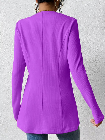 Single-Button Long-Sleeve Blazer The Nichole Collection - Official Site