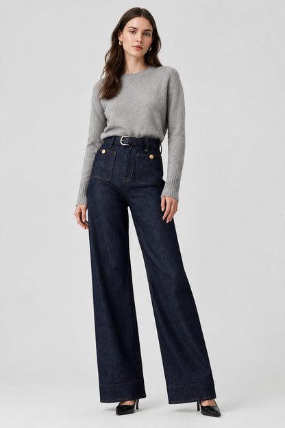 High-Waisted Pocketed Jeans The Nichole Collection - Official Site