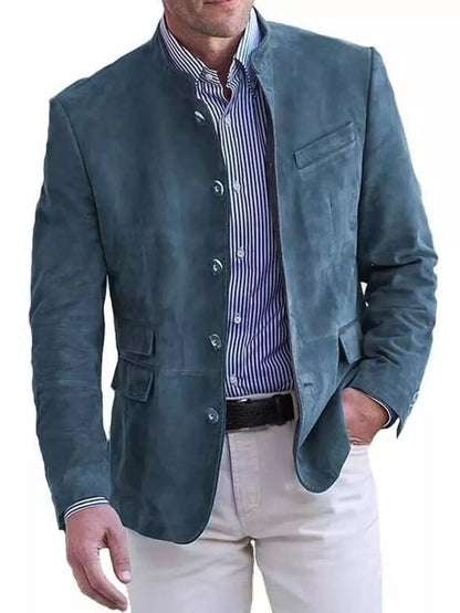 Men's Button-Up Long-Sleeve Blazer The Nichole Collection
