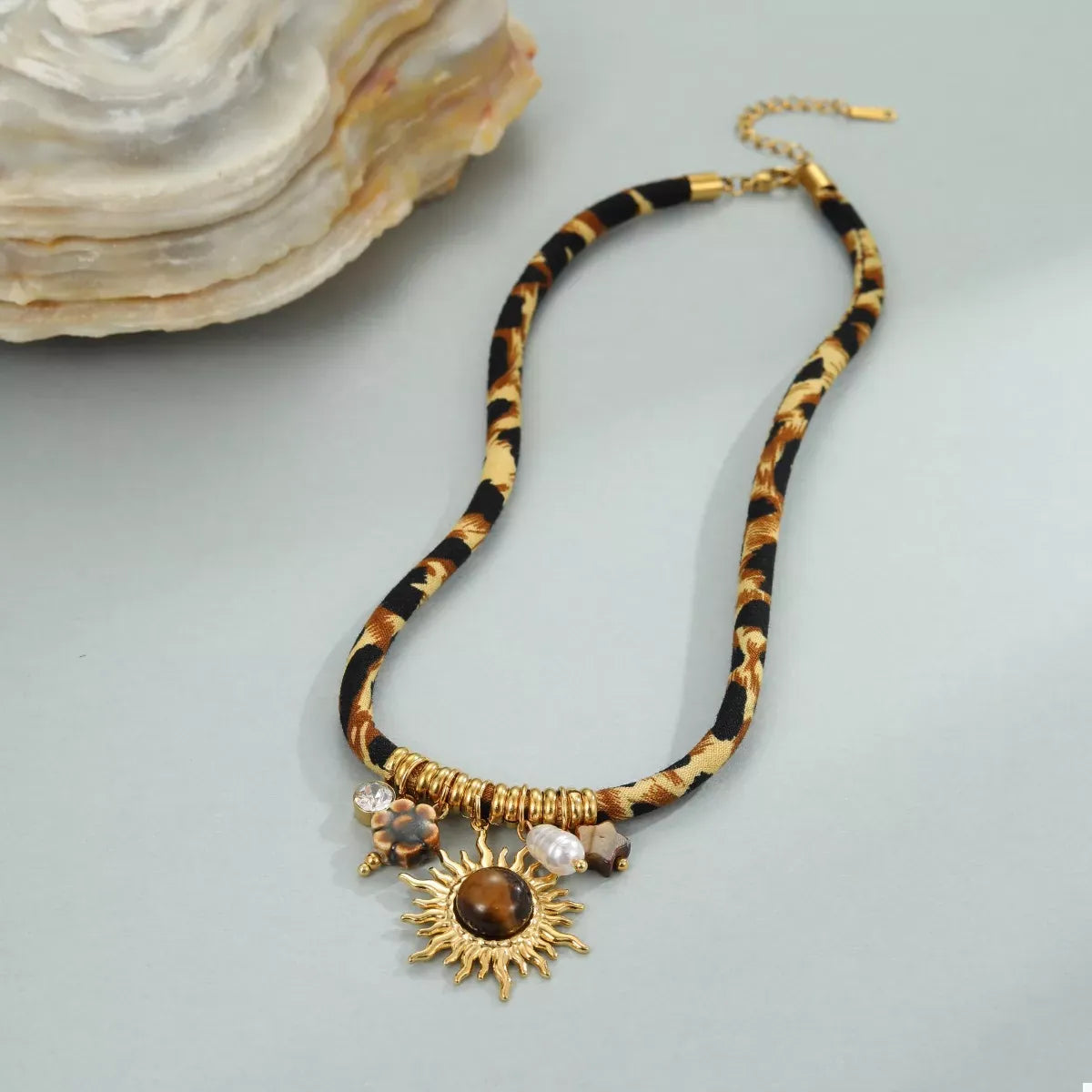 BERKSHIRE SCULPTED LEOPARD CHARM NECKLACE The Nichole Collection - Official Site