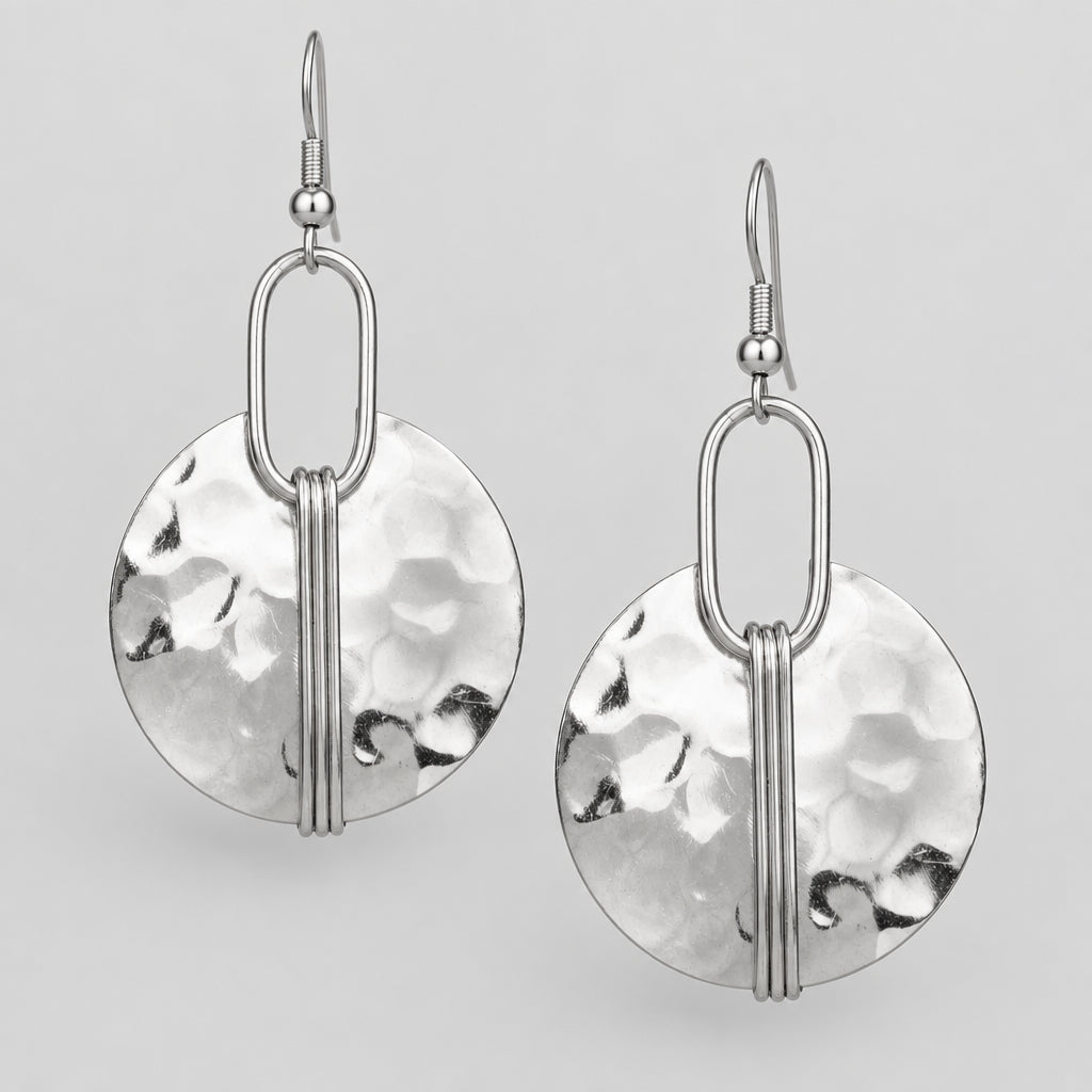 MEDITERRANEAN GLOW HAMMERED GOLD EARRINGS The Nichole Collection - Official Site