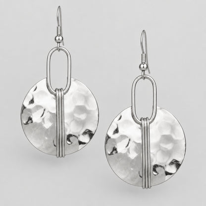 MEDITERRANEAN GLOW HAMMERED GOLD EARRINGS The Nichole Collection - Official Site