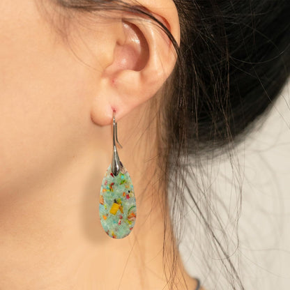 Natural Stone Teardrop Dangle Earrings The Nichole Collection - Official Site