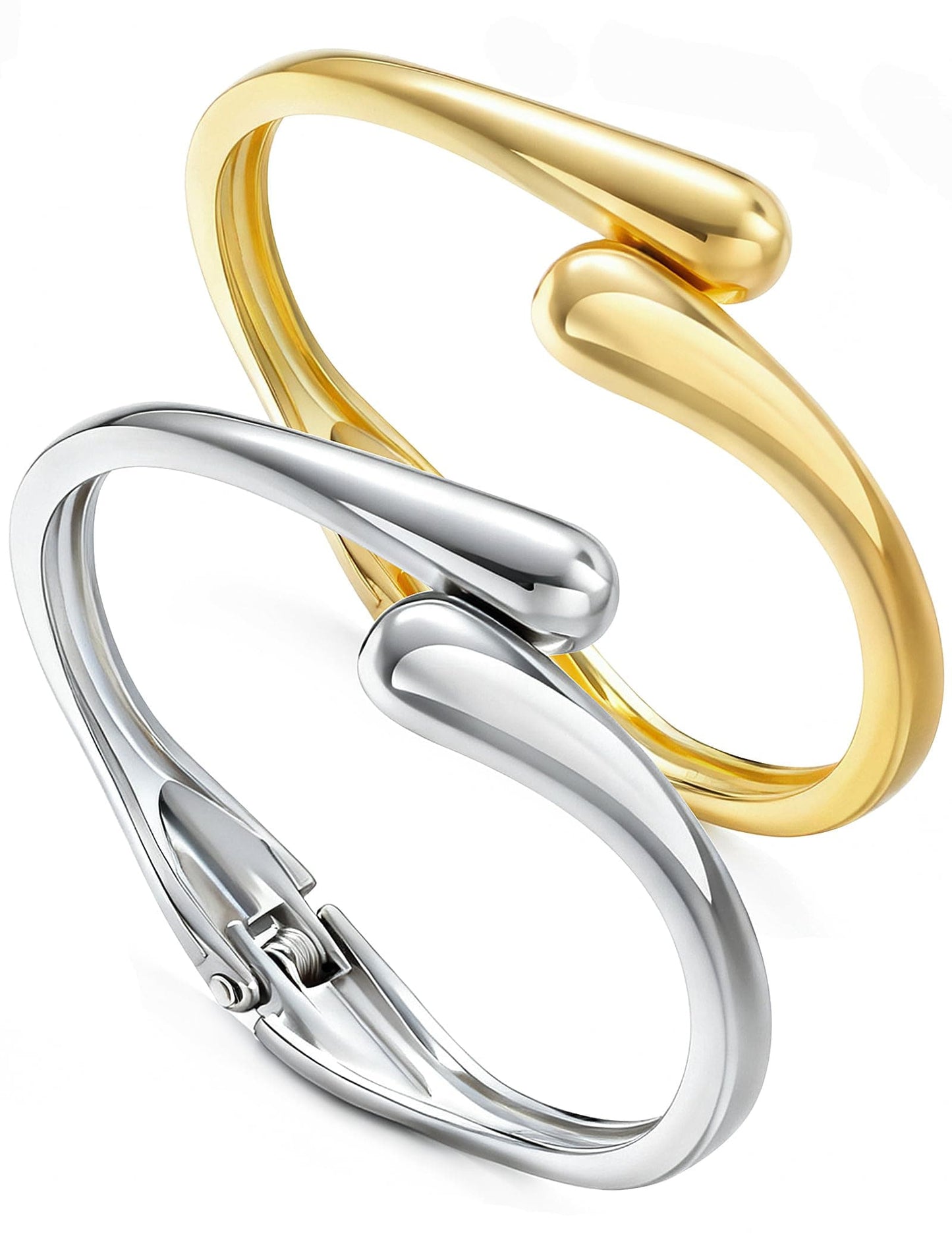 Gold Stackable Bangle Set