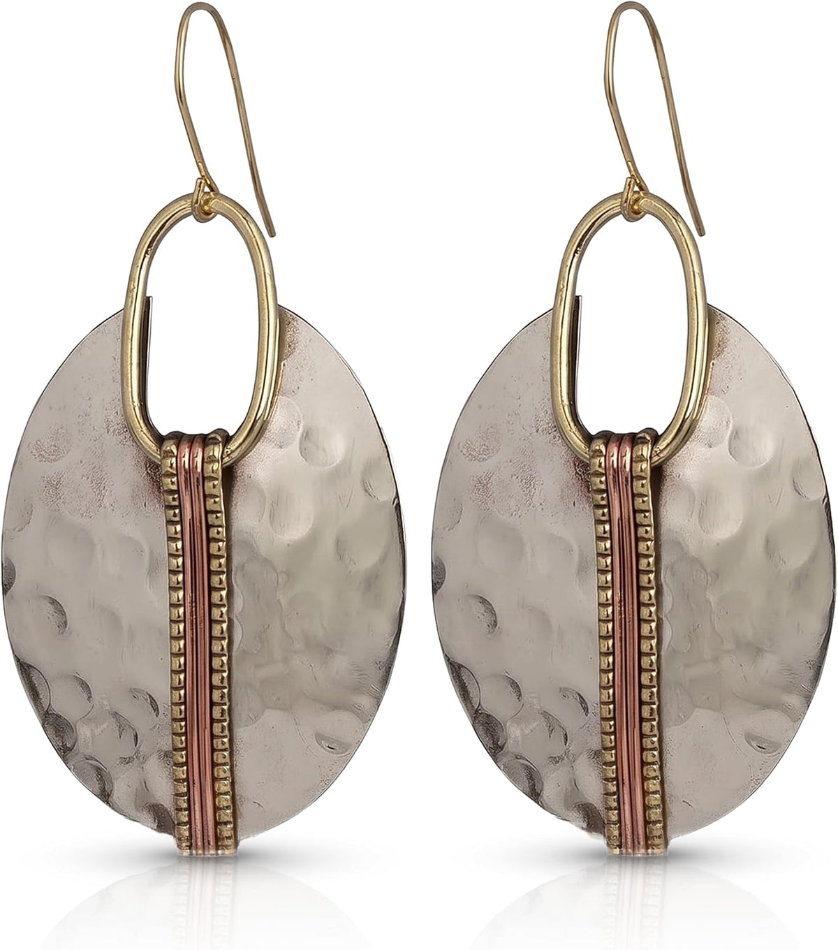 MEDITERRANEAN GLOW HAMMERED GOLD EARRINGS The Nichole Collection - Official Site