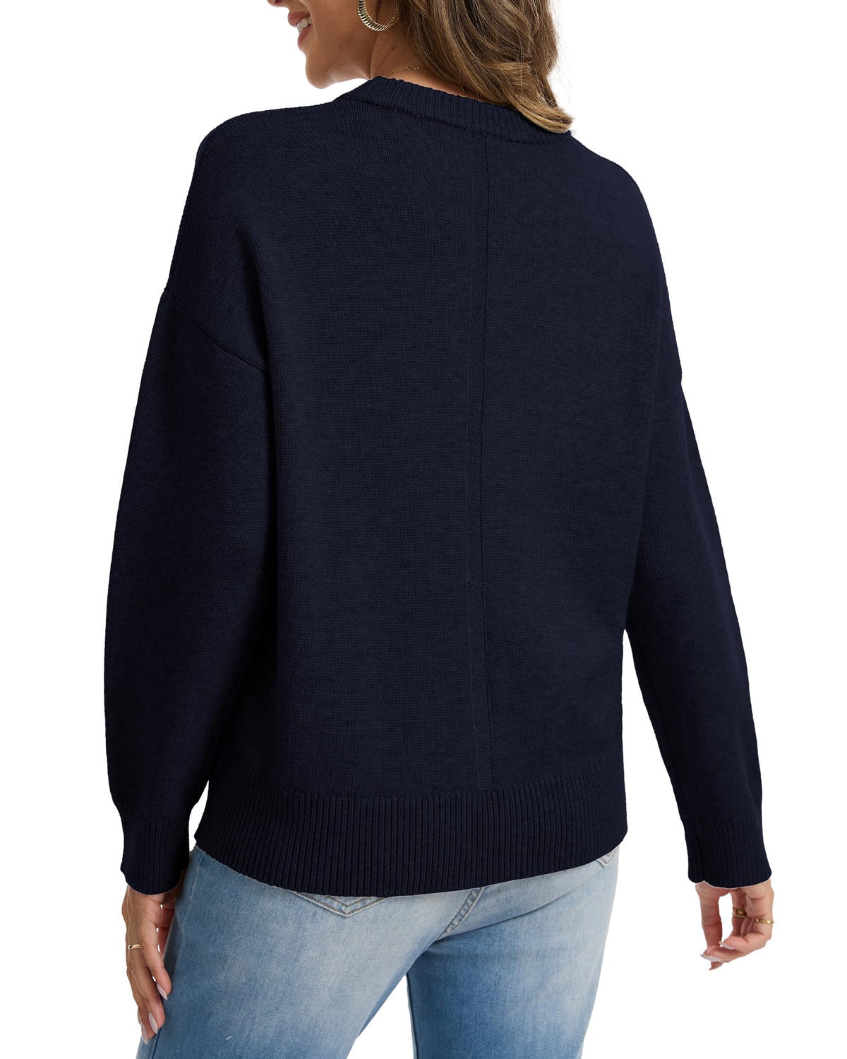 Oversized Cashmere-Blend Crewneck Sweater The Nichole Collection