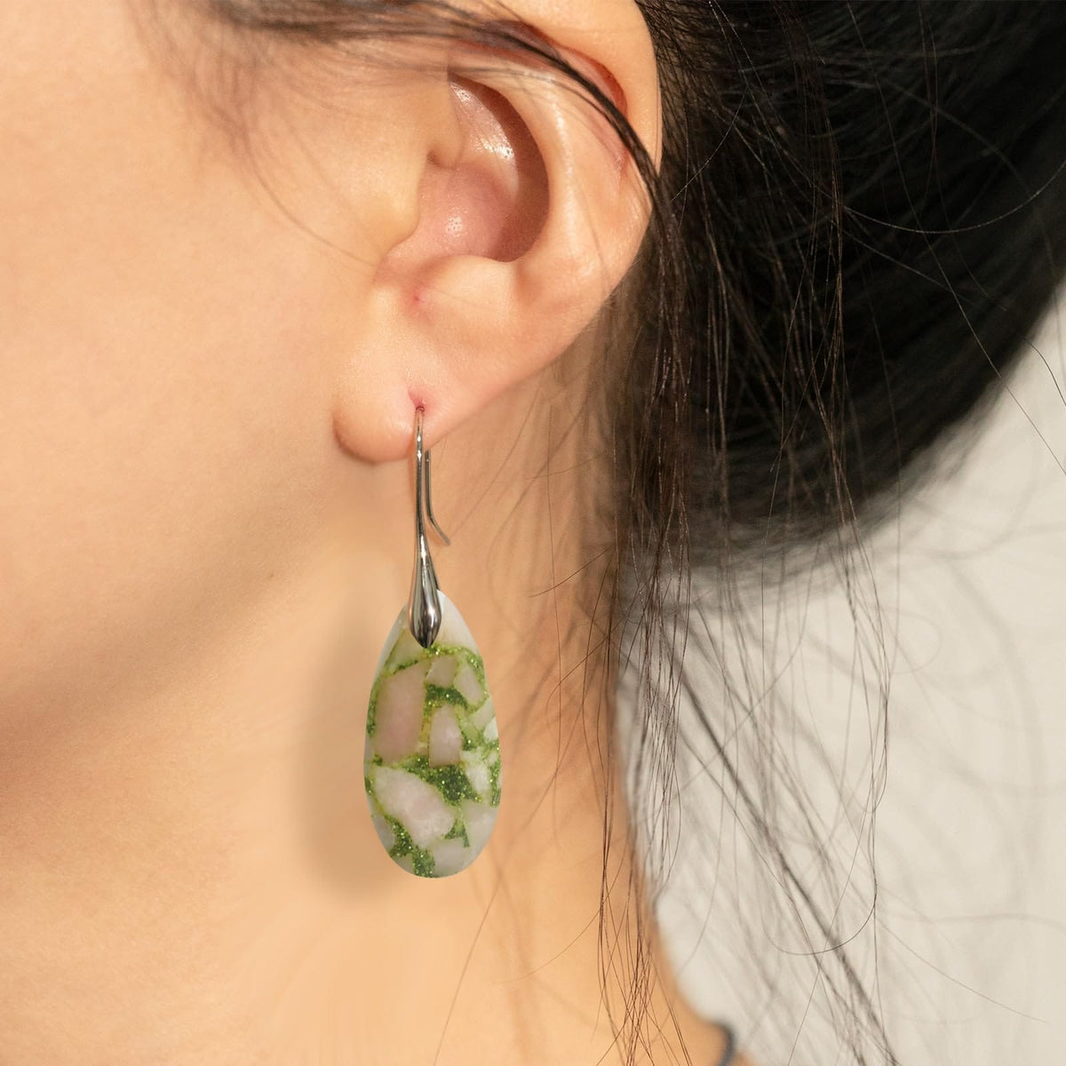 Natural Stone Teardrop Dangle Earrings The Nichole Collection - Official Site