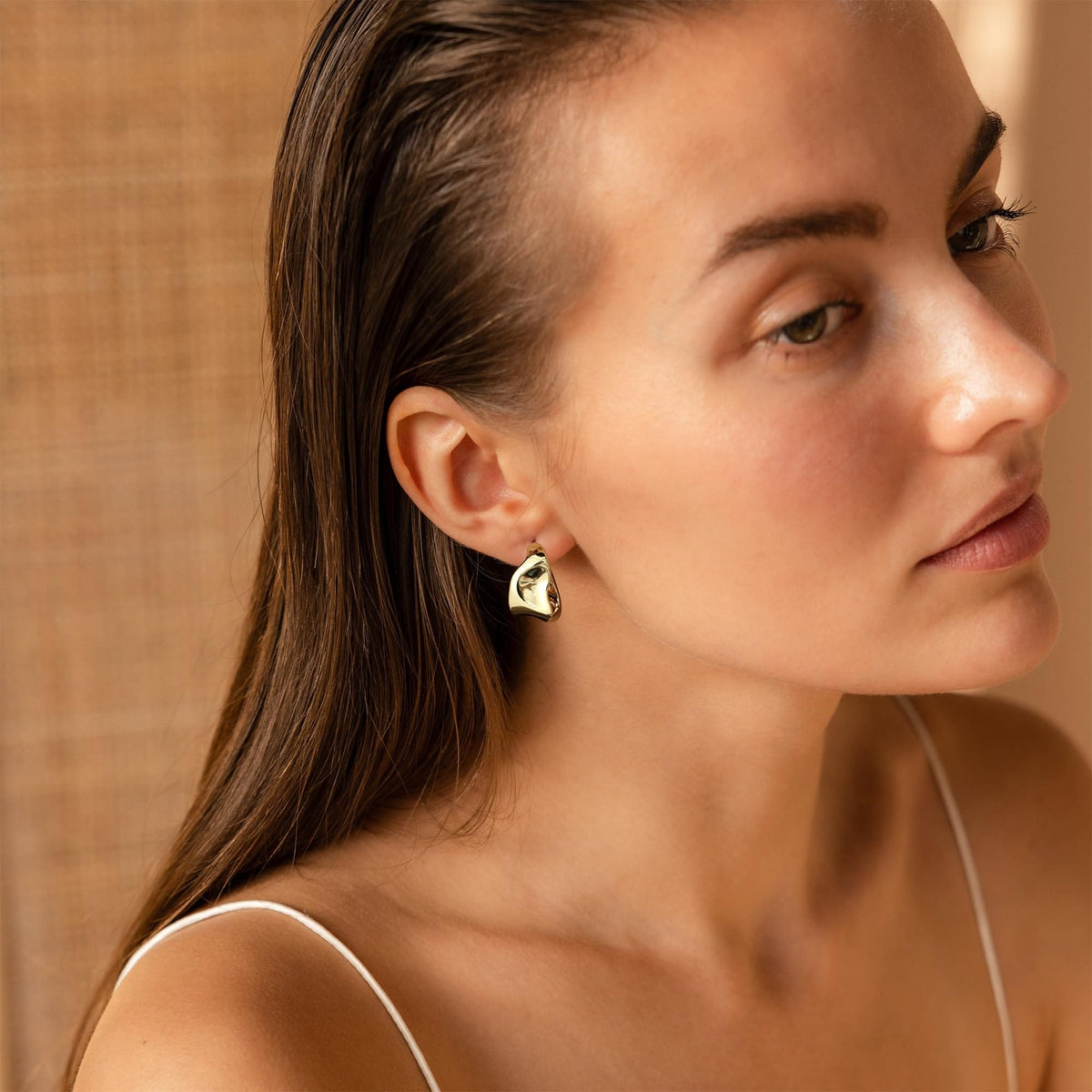Geometric Gold Knot Statement Earrings The Nichole Collection - Official Site