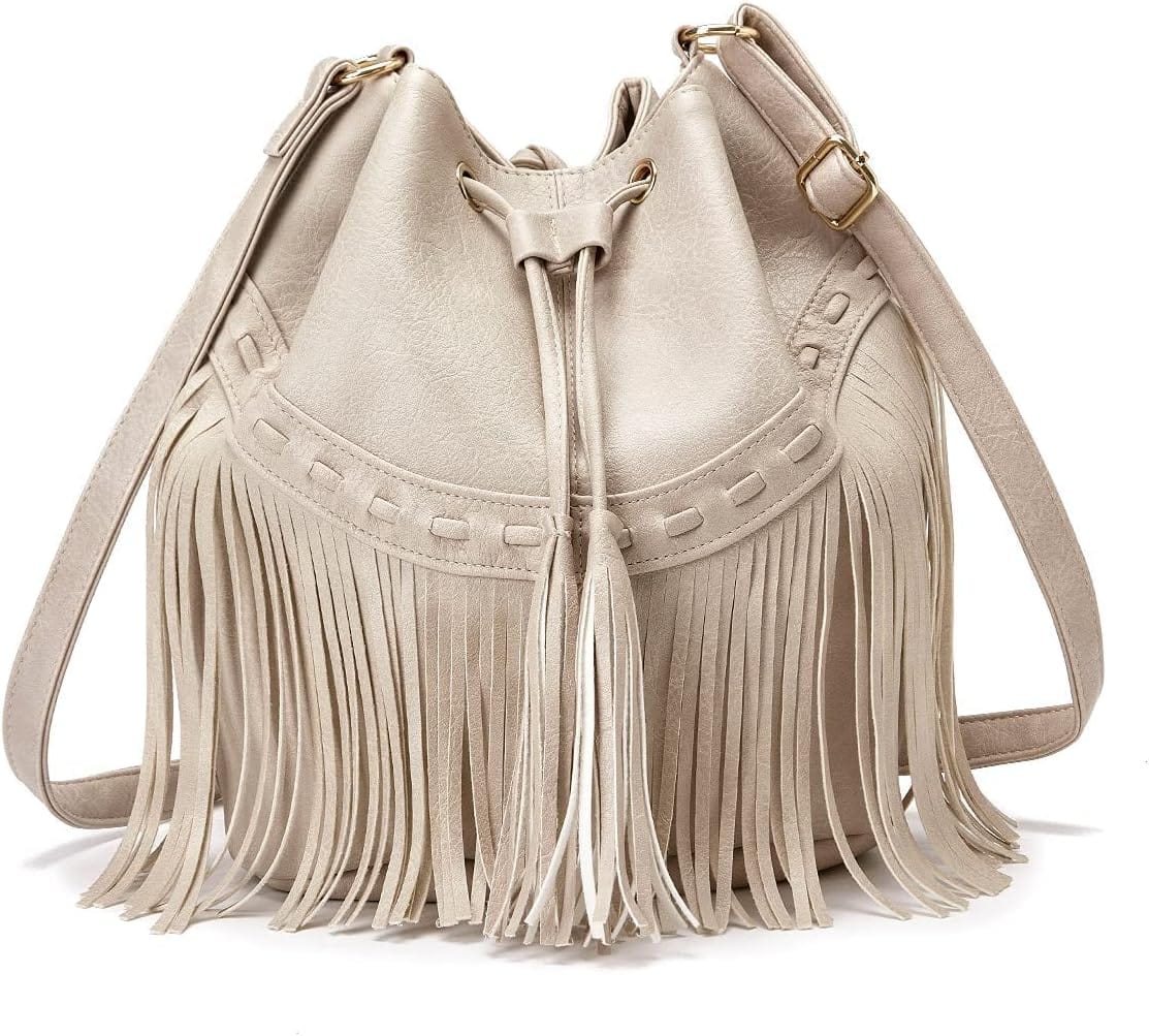 PARISIAN FRINGE BUCKET BAG The Nichole Collection