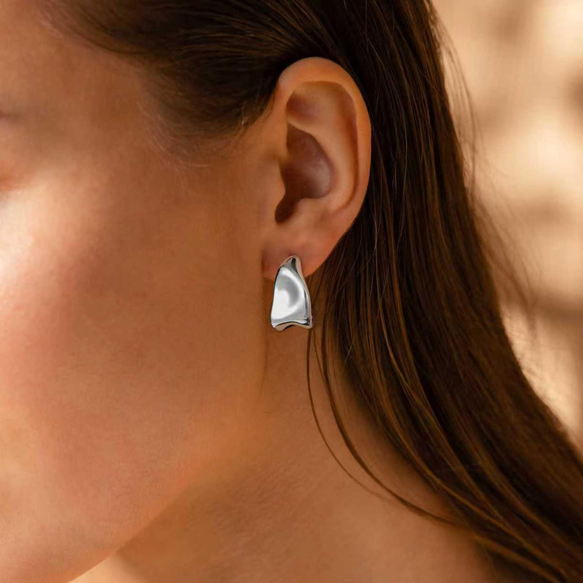 Geometric Gold Knot Statement Earrings The Nichole Collection - Official Site