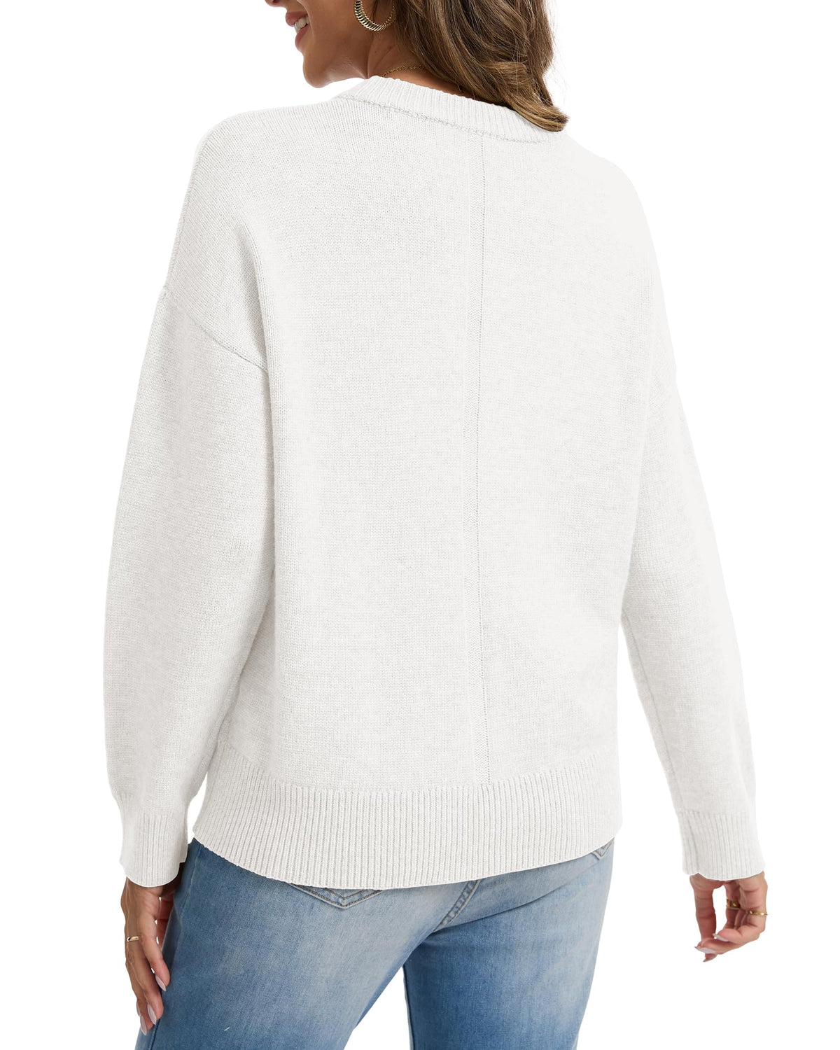 Oversized Cashmere-Blend Crewneck Sweater The Nichole Collection
