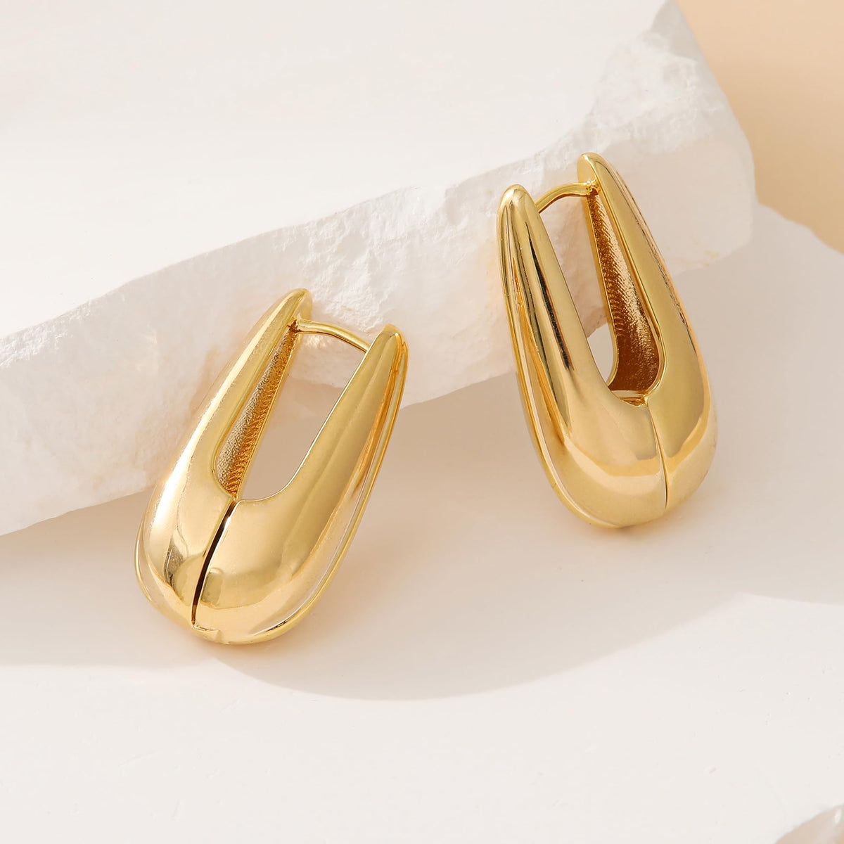 Geometric Gold Knot Statement Earrings The Nichole Collection - Official Site