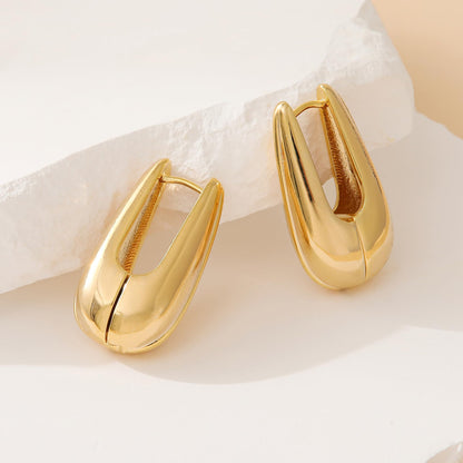Geometric Gold Knot Statement Earrings The Nichole Collection - Official Site