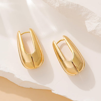 Geometric Gold Knot Statement Earrings The Nichole Collection - Official Site