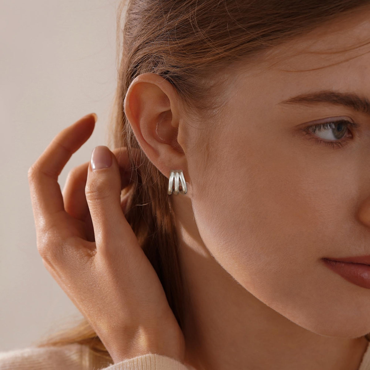Geometric Gold Knot Statement Earrings The Nichole Collection - Official Site