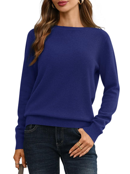 100% Merino Wool Crewneck Sweater The Nichole Collection