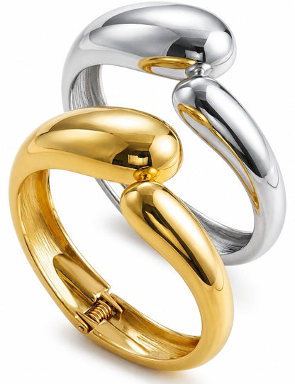 Gold Stackable Bangle Set