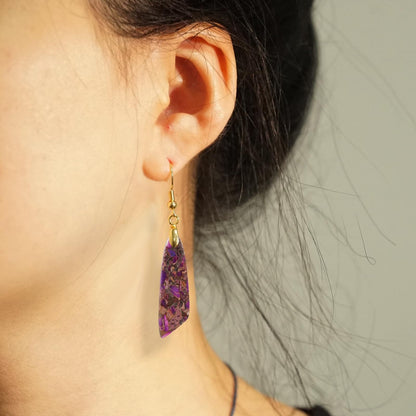 Natural Stone Teardrop Dangle Earrings The Nichole Collection - Official Site