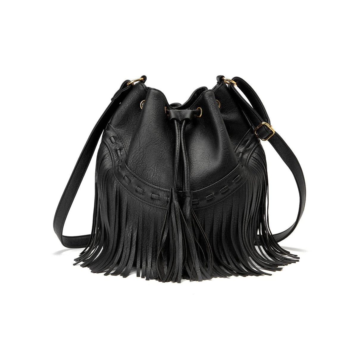 PARISIAN FRINGE BUCKET BAG The Nichole Collection