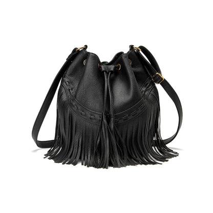 PARISIAN FRINGE BUCKET BAG The Nichole Collection