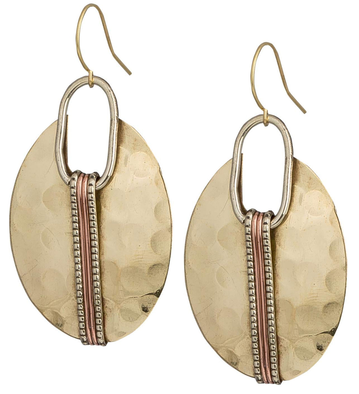 MEDITERRANEAN GLOW HAMMERED GOLD EARRINGS The Nichole Collection - Official Site