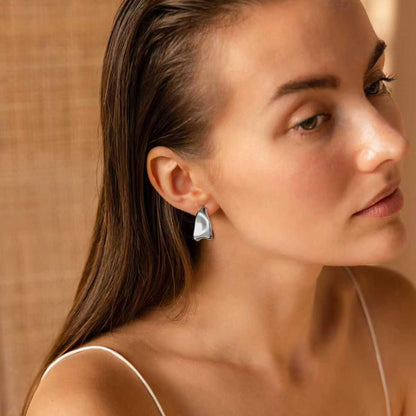 Geometric Gold Knot Statement Earrings The Nichole Collection - Official Site