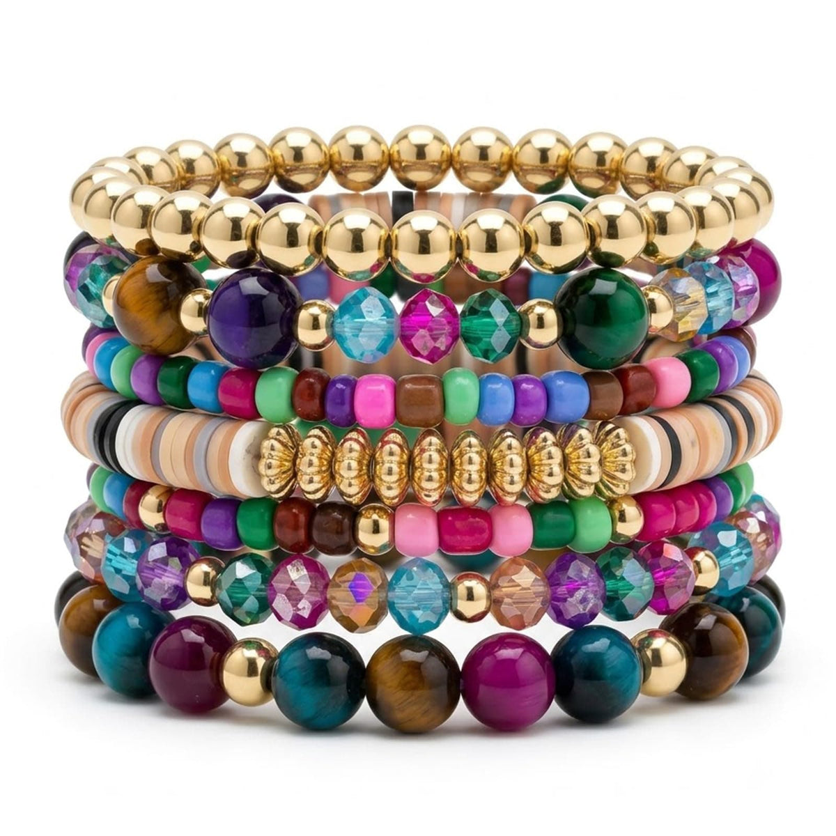 BOHEMIAN STACKABLE BEADED BRACELETS The Nichole Collection