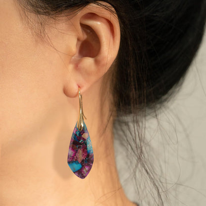 Natural Stone Teardrop Dangle Earrings The Nichole Collection - Official Site