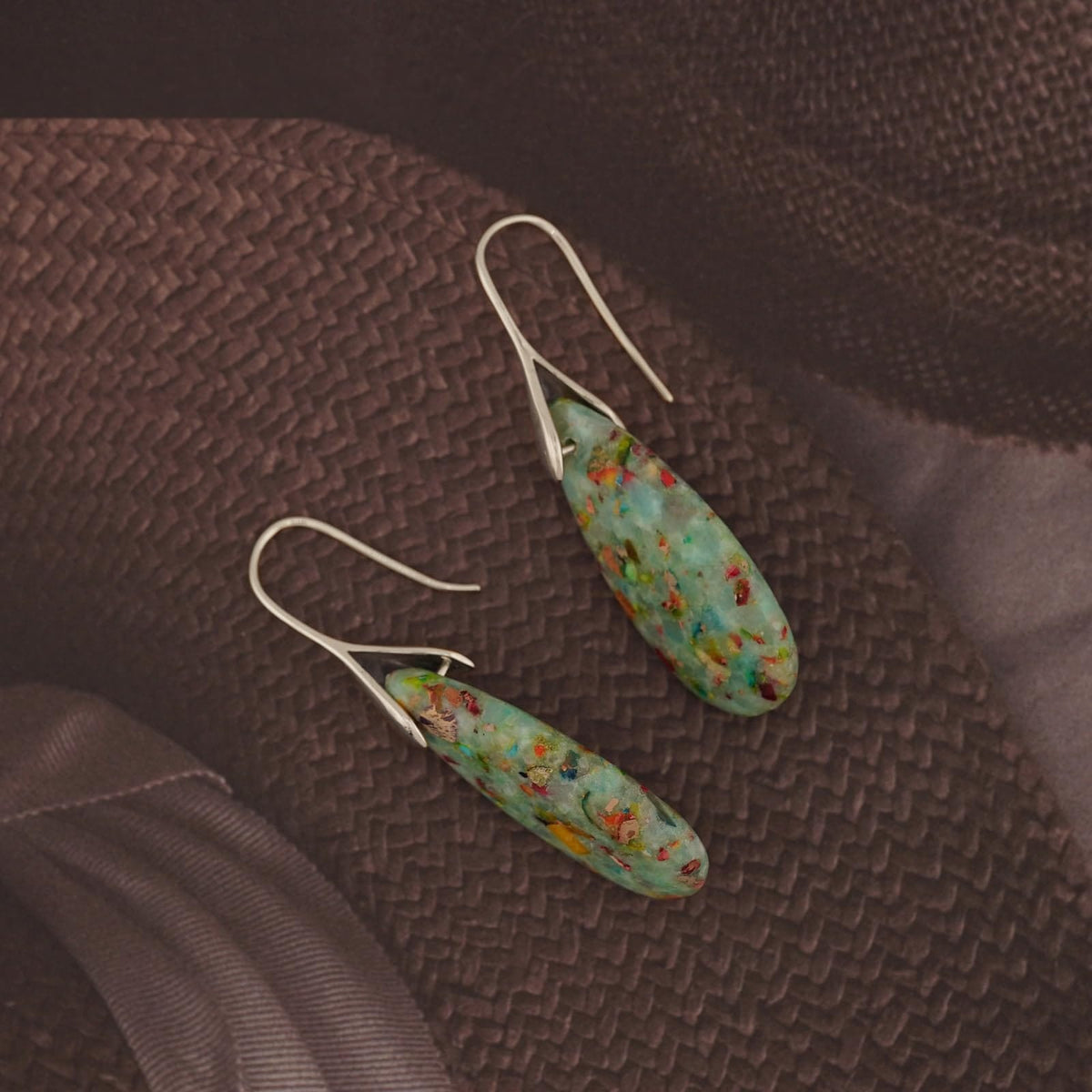 Natural Stone Teardrop Dangle Earrings The Nichole Collection - Official Site