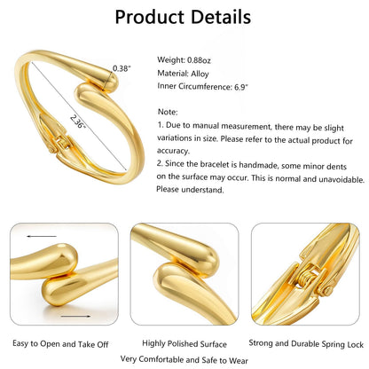 Gold Stackable Bangle Set