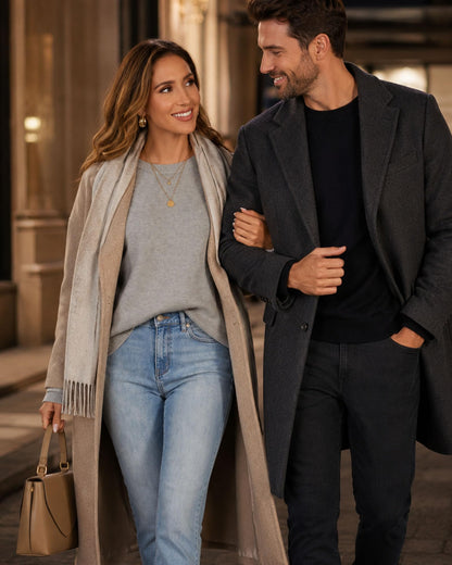 Oversized Cashmere-Blend Crewneck Sweater The Nichole Collection