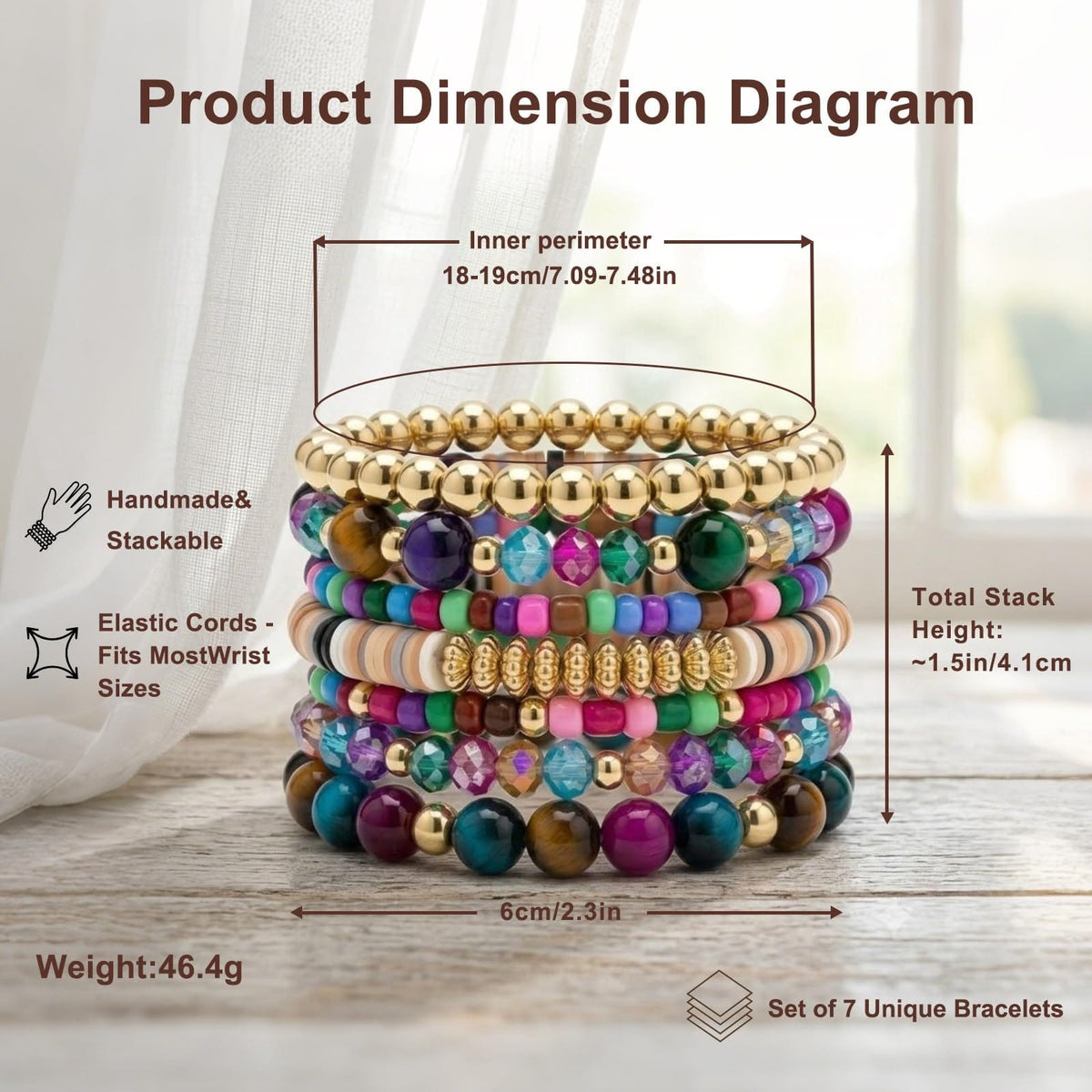 BOHEMIAN STACKABLE BEADED BRACELETS The Nichole Collection