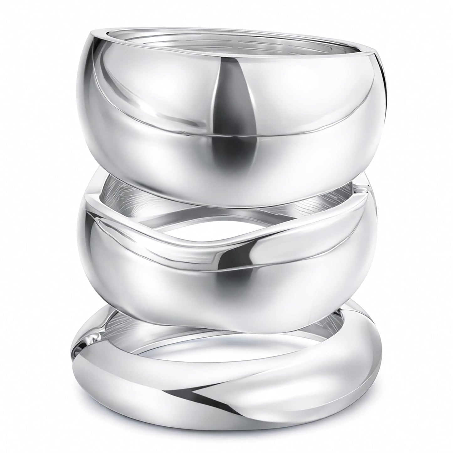 Gold Stackable Bangle Set