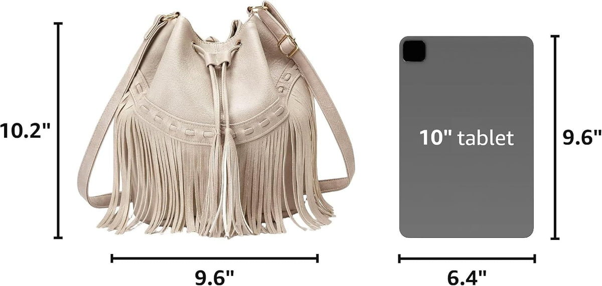PARISIAN FRINGE BUCKET BAG The Nichole Collection