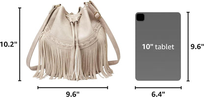PARISIAN FRINGE BUCKET BAG The Nichole Collection