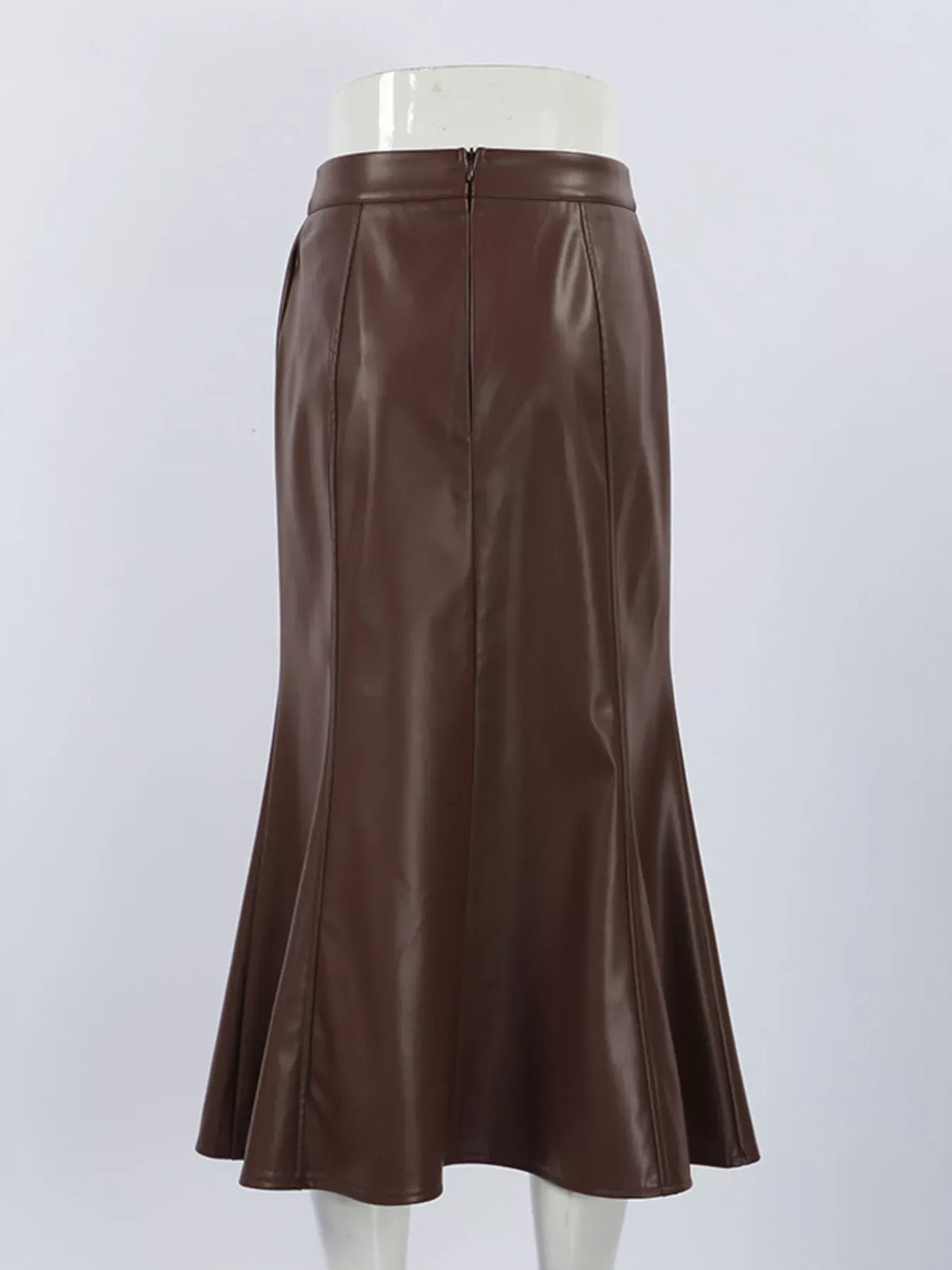 Slit Mermaid Midi Skirt The Nichole Collection