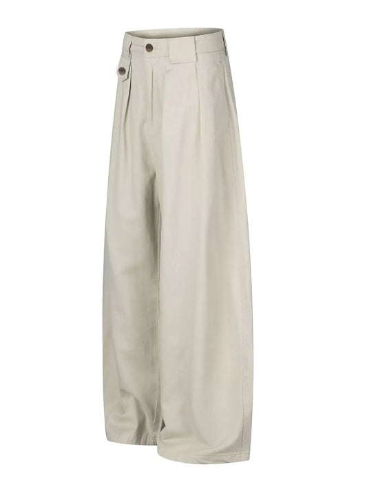 Men's Wide-Leg Pleated Casual Pants The Nichole Collection